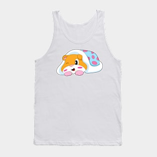 Hamster Sleeping Blanket Tank Top